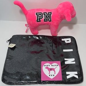 Victoria’s Secret PINK Logo Laptop Case Iridescent